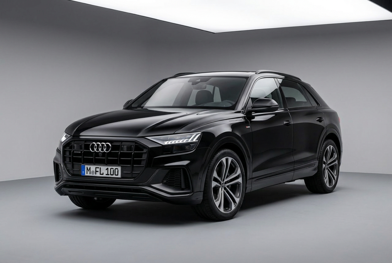 Audi Q8 — Luxus-SUV Chauffeur-Fahrzeug von First Limousine